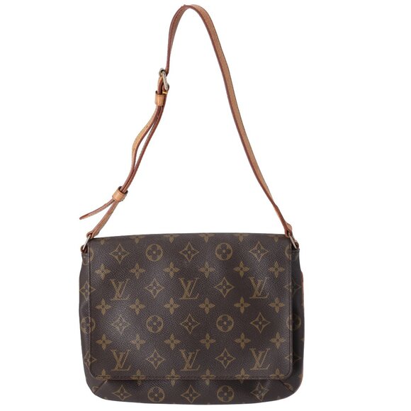 Louis Vuitton Musette Tango Short Strap Monogram Shoulder Bag M51257 Brown